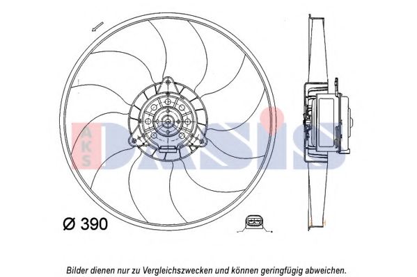 Imagine Ventilator, radiator AKS DASIS 188059N