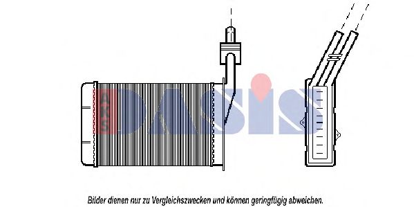 Imagine Schimbator caldura, incalzire habitaclu AKS DASIS 189050N