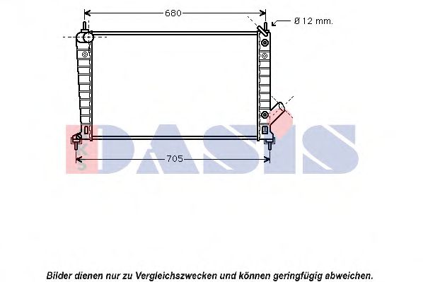 Imagine Radiator, racire motor AKS DASIS 190012N