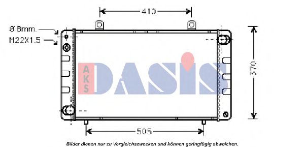 Imagine Radiator, racire motor AKS DASIS 190040N