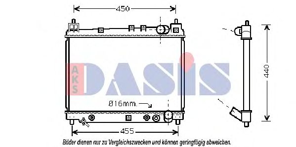 Imagine Radiator, racire motor AKS DASIS 210031N