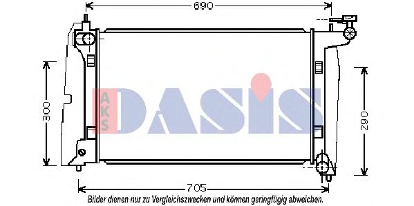 Imagine Radiator, racire motor AKS DASIS 210041N