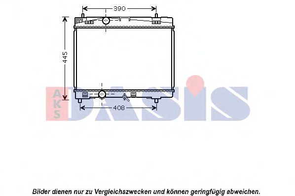 Imagine Radiator, racire motor AKS DASIS 210062N