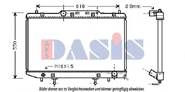 Imagine Radiator, racire motor AKS DASIS 210074N