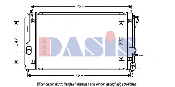 Imagine Radiator, racire motor AKS DASIS 210094N