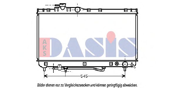 Imagine Radiator, racire motor AKS DASIS 210101N