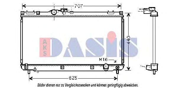 Imagine Radiator, racire motor AKS DASIS 210115N