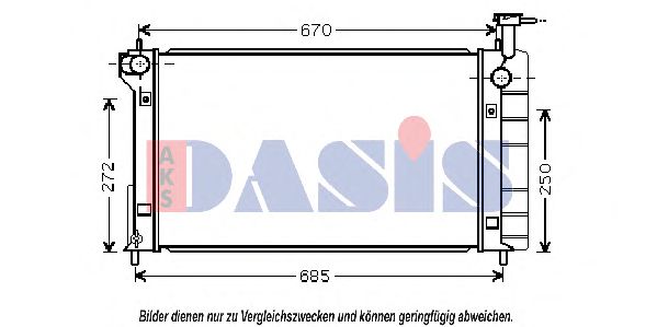 Imagine Radiator, racire motor AKS DASIS 210125N