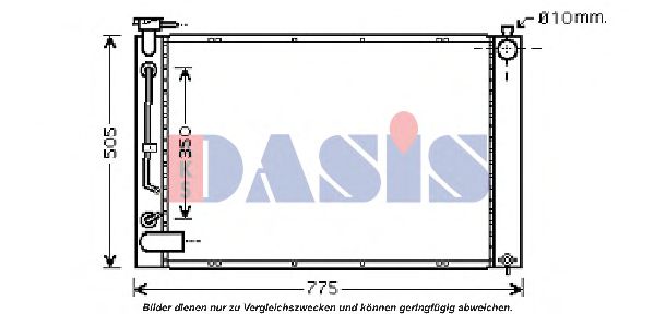 Imagine Radiator, racire motor AKS DASIS 210134N