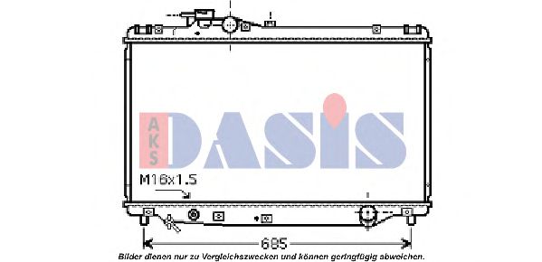 Imagine Radiator, racire motor AKS DASIS 210138N