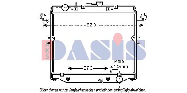 Imagine Radiator, racire motor AKS DASIS 210173N