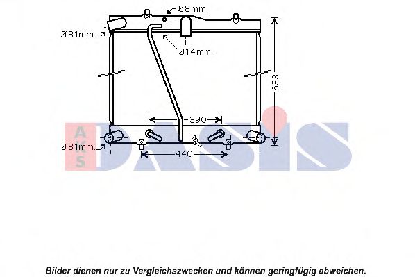 Imagine Radiator, racire motor AKS DASIS 210192N