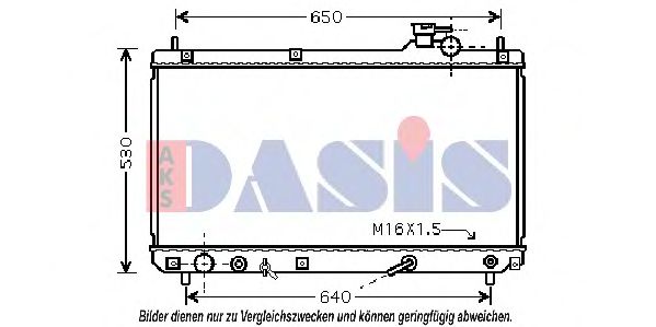 Imagine Radiator, racire motor AKS DASIS 210198N