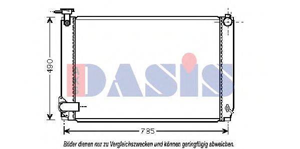 Imagine Radiator, racire motor AKS DASIS 210204N