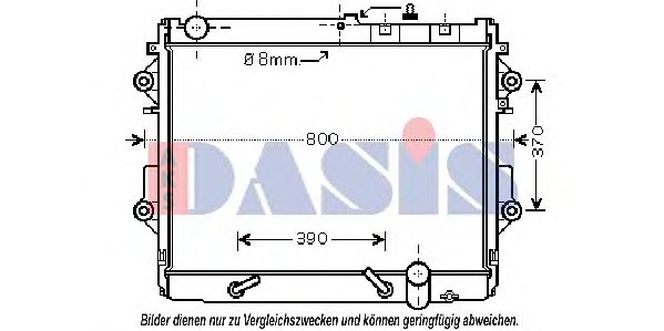 Imagine Radiator, racire motor AKS DASIS 210221N