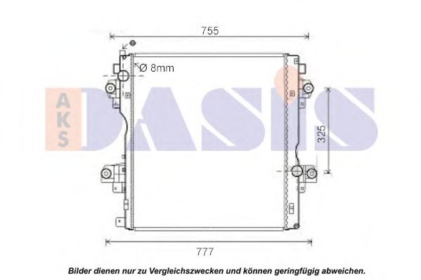 Imagine Radiator, racire motor AKS DASIS 210229N