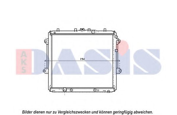 Imagine Radiator, racire motor AKS DASIS 210242N