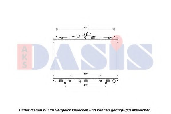 Imagine Radiator, racire motor AKS DASIS 210261N