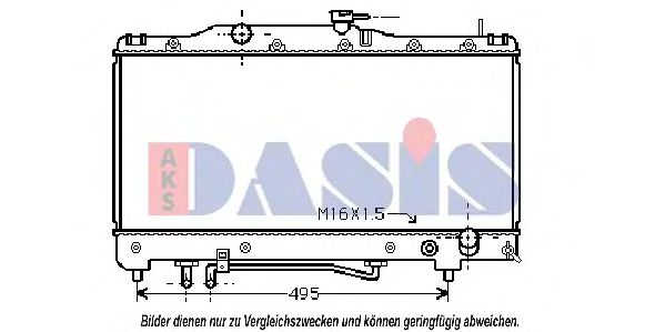 Imagine Radiator, racire motor AKS DASIS 210560N