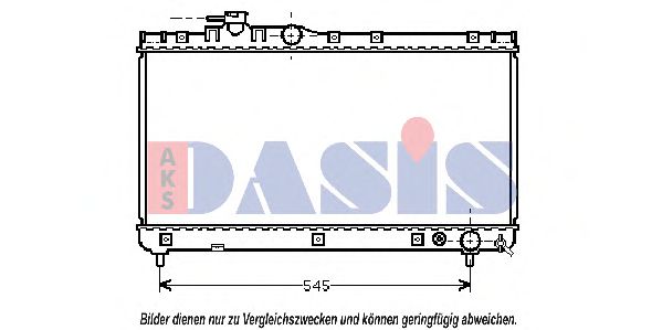 Imagine Radiator, racire motor AKS DASIS 211690N