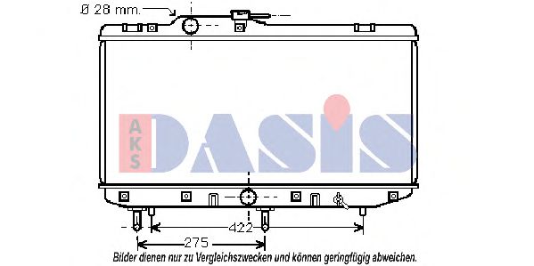 Imagine Radiator, racire motor AKS DASIS 213230N