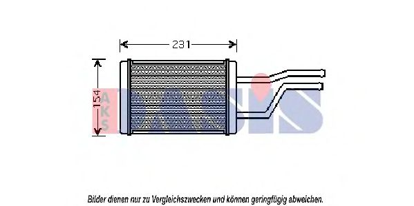 Imagine Schimbator caldura, incalzire habitaclu AKS DASIS 216000N