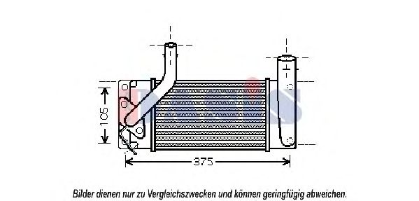 Imagine Intercooler, compresor AKS DASIS 217006N