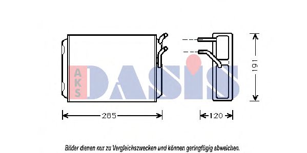 Imagine Schimbator caldura, incalzire habitaclu AKS DASIS 229000N