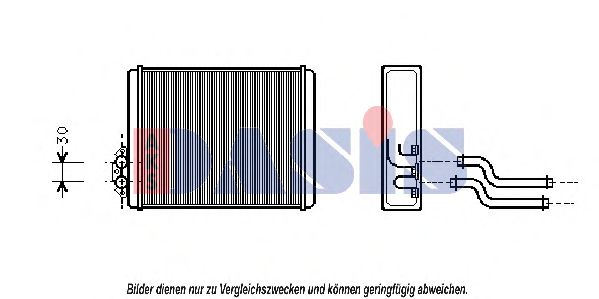 Imagine Schimbator caldura, incalzire habitaclu AKS DASIS 229060N