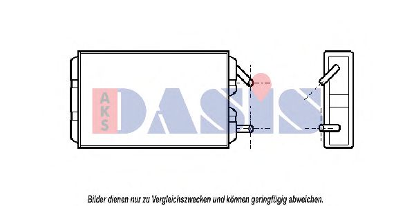 Imagine Schimbator caldura, incalzire habitaclu AKS DASIS 229080N