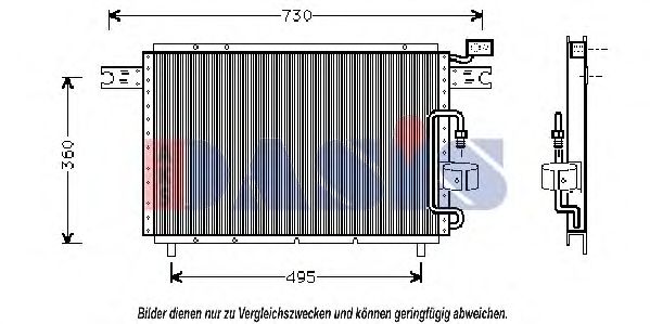 Condensator, climatizare AKS DASIS 232030N