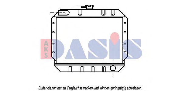 Imagine Radiator, racire motor AKS DASIS 250180N