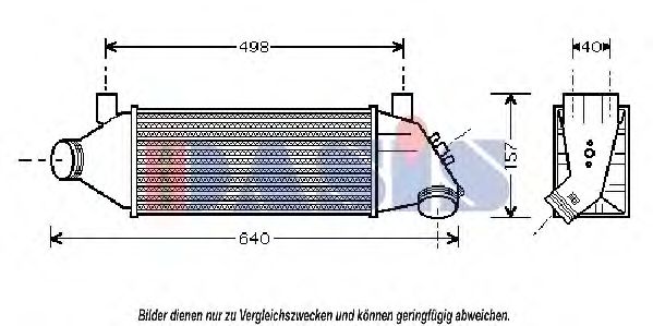 Imagine Intercooler, compresor AKS DASIS 257001N