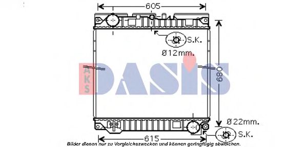 Imagine Radiator, racire motor AKS DASIS 260013N