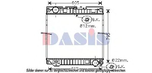 Imagine Radiator, racire motor AKS DASIS 260014N