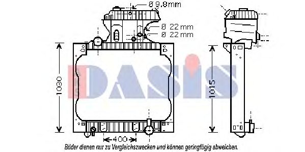 Imagine Radiator, racire motor AKS DASIS 260015N