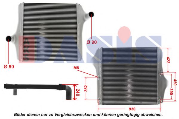 Imagine Intercooler, compresor AKS DASIS 267012N