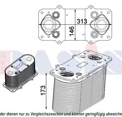 Imagine Intercooler, compresor AKS DASIS 267027N