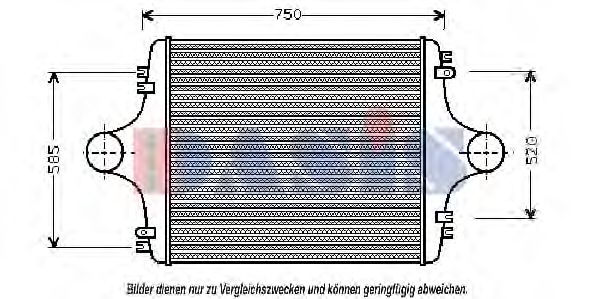 Imagine Intercooler, compresor AKS DASIS 267280N