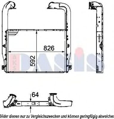 Imagine Intercooler, compresor AKS DASIS 277006N