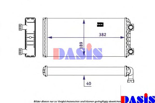 Imagine Schimbator caldura, incalzire habitaclu AKS DASIS 289001N