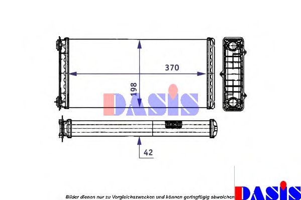 Imagine Schimbator caldura, incalzire habitaclu AKS DASIS 299000N