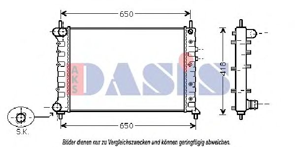 Imagine Radiator, racire motor AKS DASIS 300000N