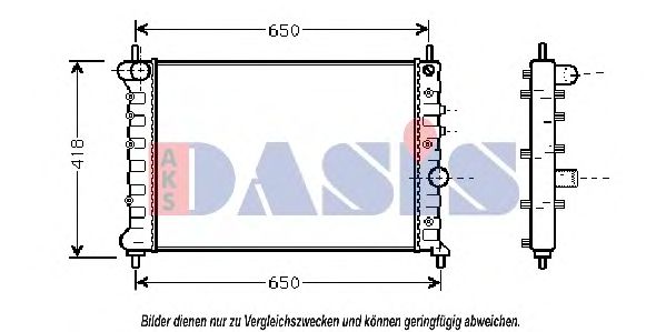 Imagine Radiator, racire motor AKS DASIS 300003N