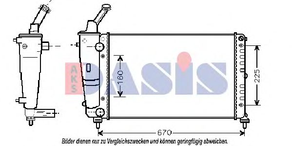 Imagine Radiator, racire motor AKS DASIS 300009N