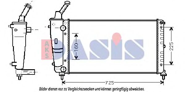 Imagine Radiator, racire motor AKS DASIS 300014N