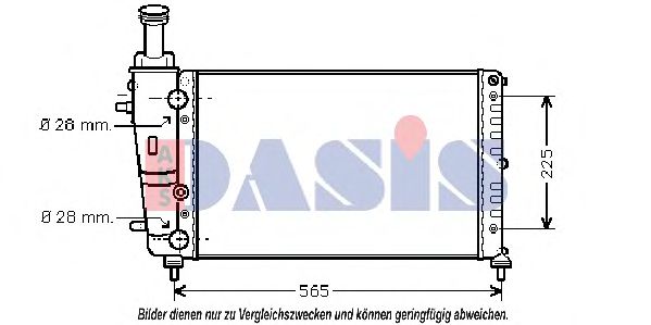 Imagine Radiator, racire motor AKS DASIS 300070N