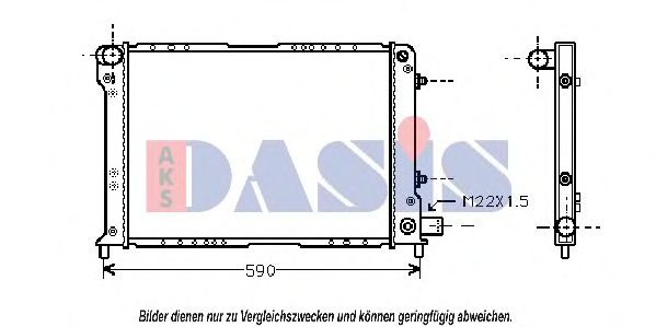 Imagine Radiator, racire motor AKS DASIS 300250N