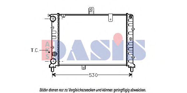 Imagine Radiator, racire motor AKS DASIS 300340N