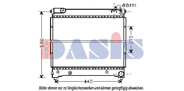 Imagine Radiator, racire motor AKS DASIS 320003N